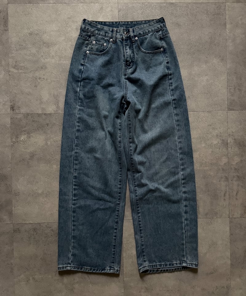 mannish oval denim pants | ARULLE