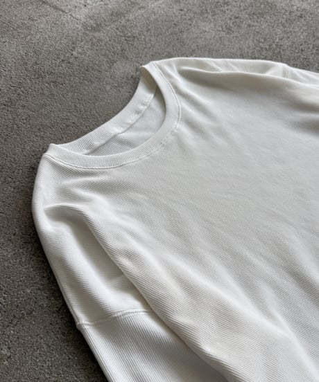 long rib sleeve pullover〈plain〉