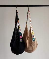 flower belt mesh bag