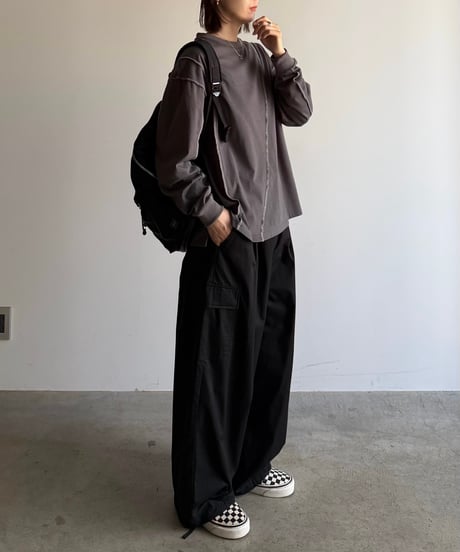 lock stitch long t-shirt