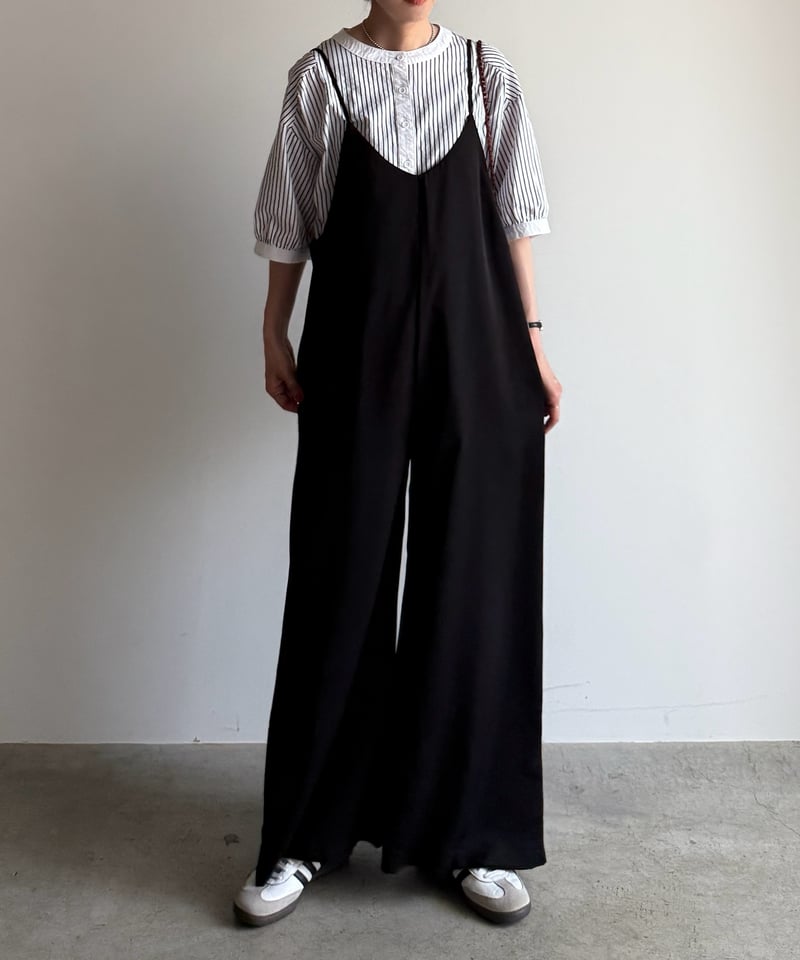 band collar stripe shirt | ARULLE
