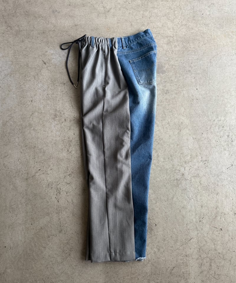half & half denim pants | ARULLE