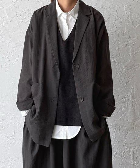 layered linen-like vest