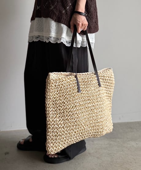 straw tote bag
