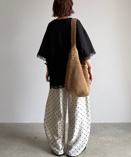 point lace big pullover