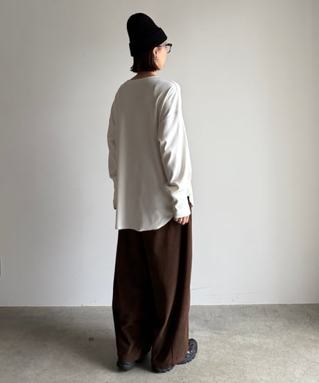 long rib sleeve pullover〈plain〉