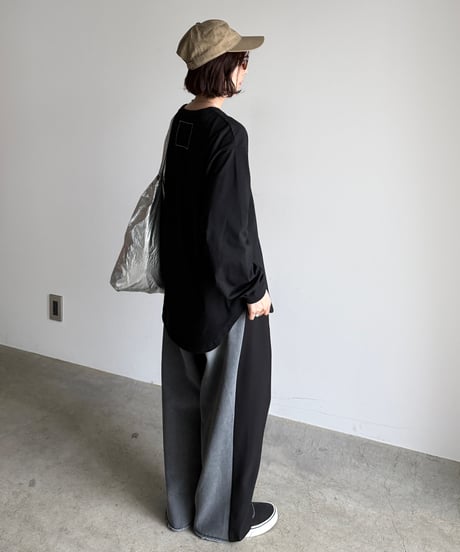 back stitch long t-shirt