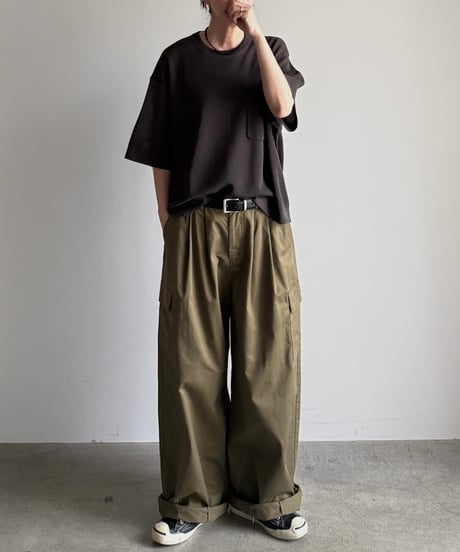 pocket box knit t-shirt【予約商品】