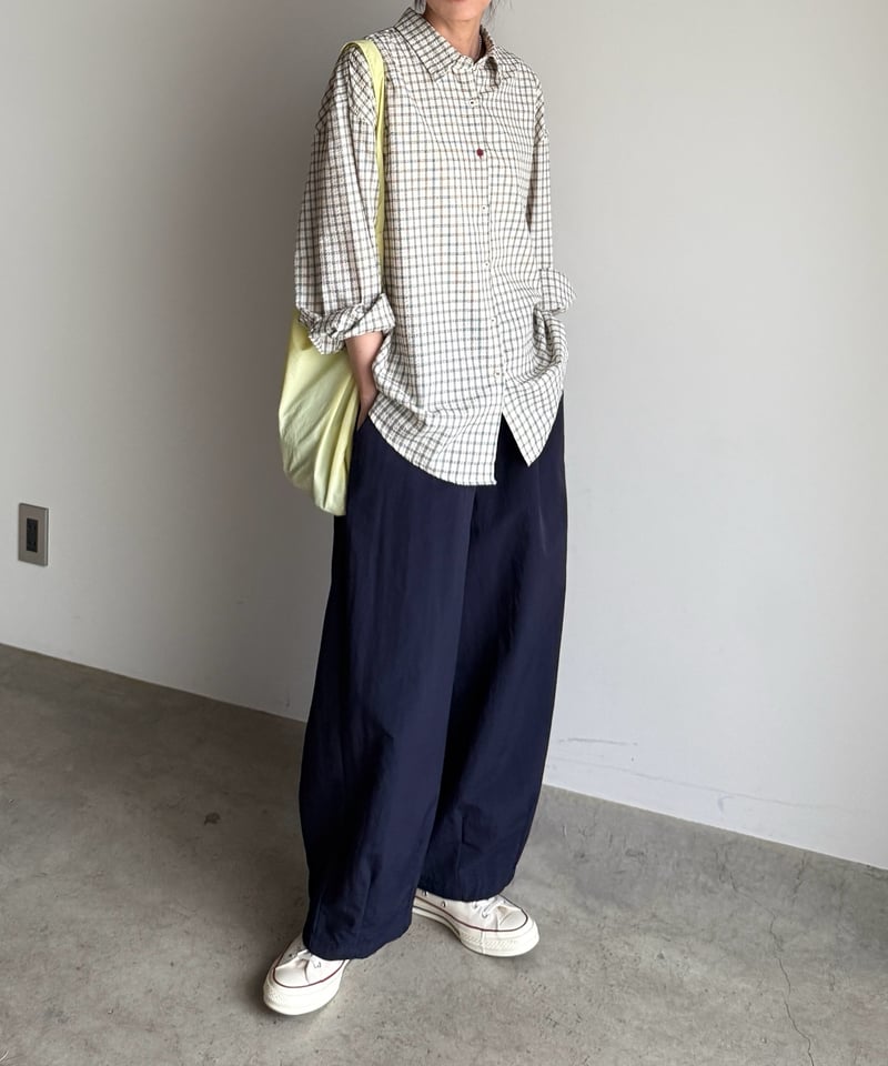 【新品】arulle ルーズワイドデニム size 1 ARULE ジーンズ A'GEM/9 × .kom「ARULE/アルール」ワイド