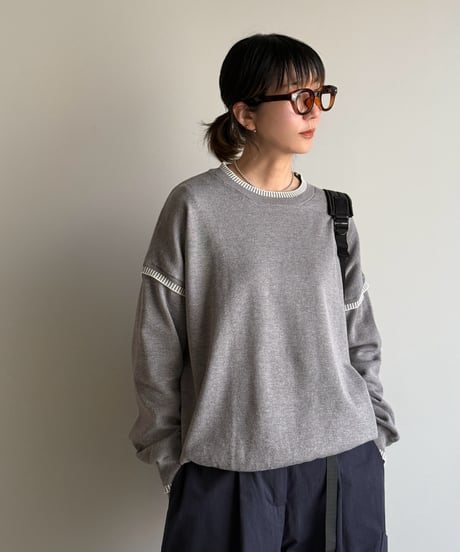 white stitch cut sew
