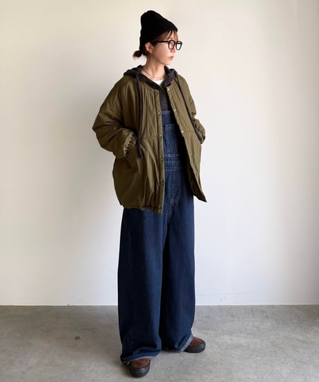 loose fit denim salopette