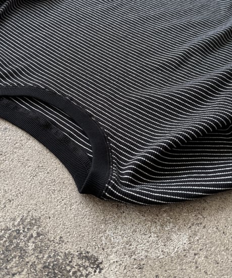 long rib sleeve pullover〈border〉
