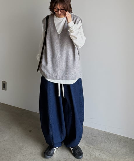 layered linen-like vest