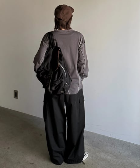 lock stitch long t-shirt