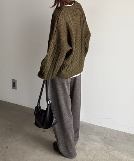 cocoon tweed pants (set up対応)