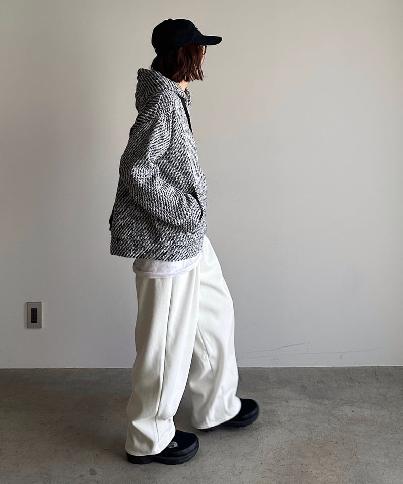 tweed hood pullover | ARULLE tweed hood pullover | ARULLE