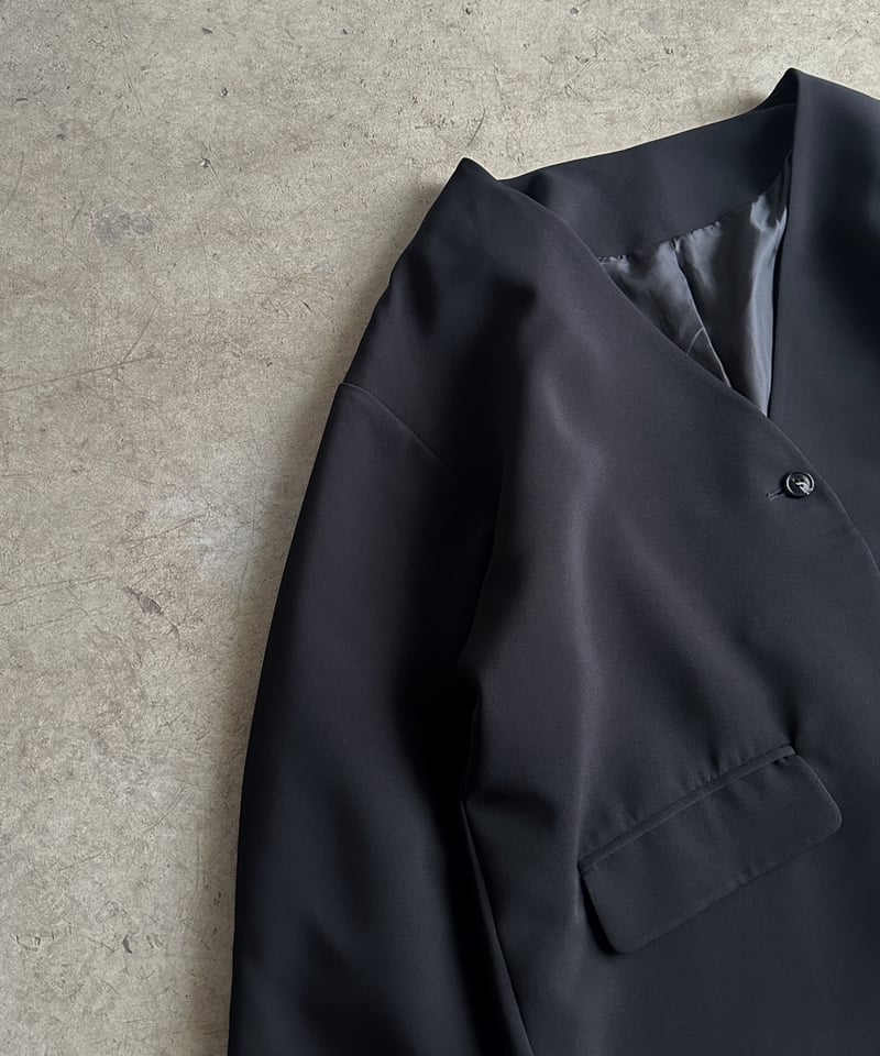 collarless cocoon jacket (set up対応) | ARULLE collarless cocoon jacket (set up対応) | ARULLE