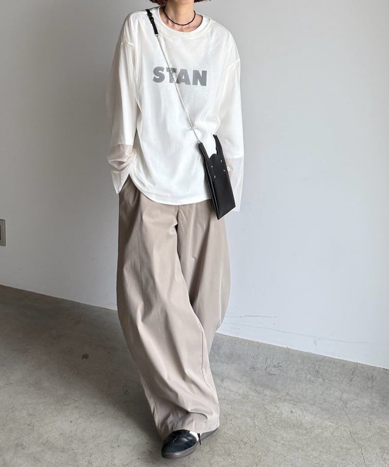 cocoon wide chino pants | ARULLE