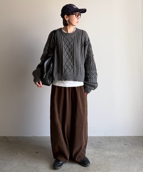 hand stitch cable knit