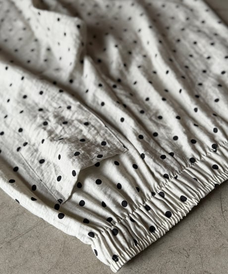 dot oval relax pants【一部予約】
