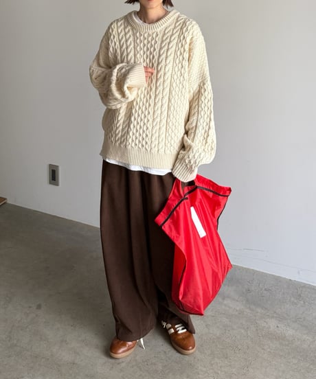 【POPUP】loose tapered corduroy pants