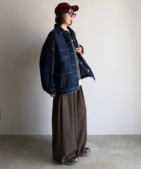 petit flower relax pants