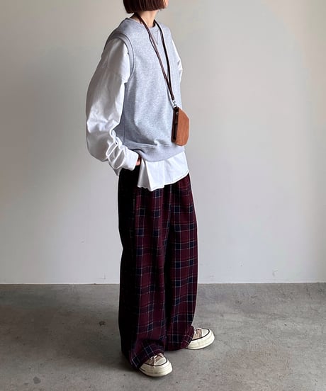 easy check pants