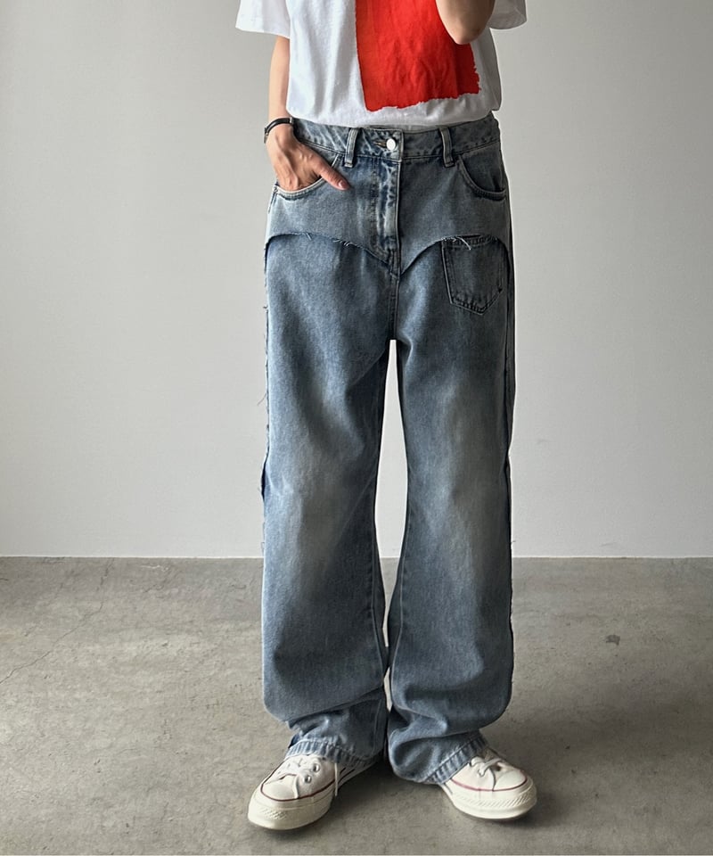 ARULLE ダメージデニム　さらにお値下げ ARULLE ダメージデニム さらにお値下げ ARULLE ダメージデニム