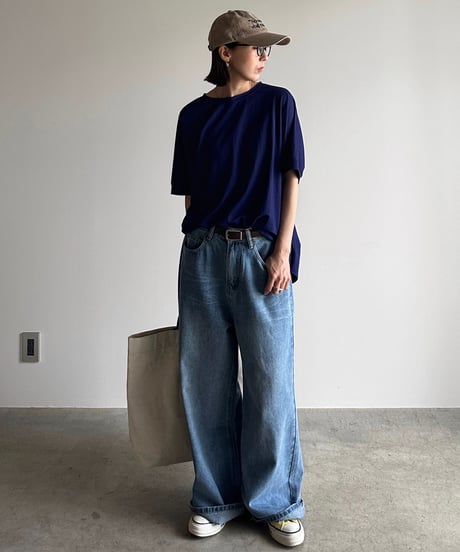loose wide denim