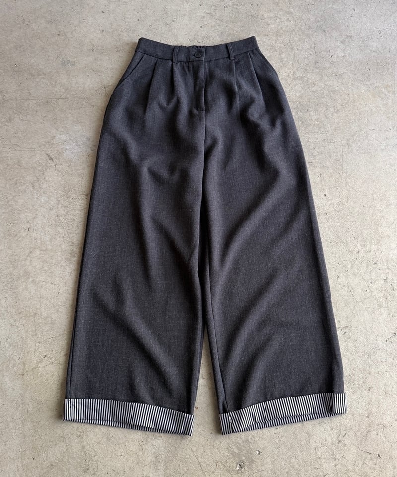 fold stripe pants | ARULLE