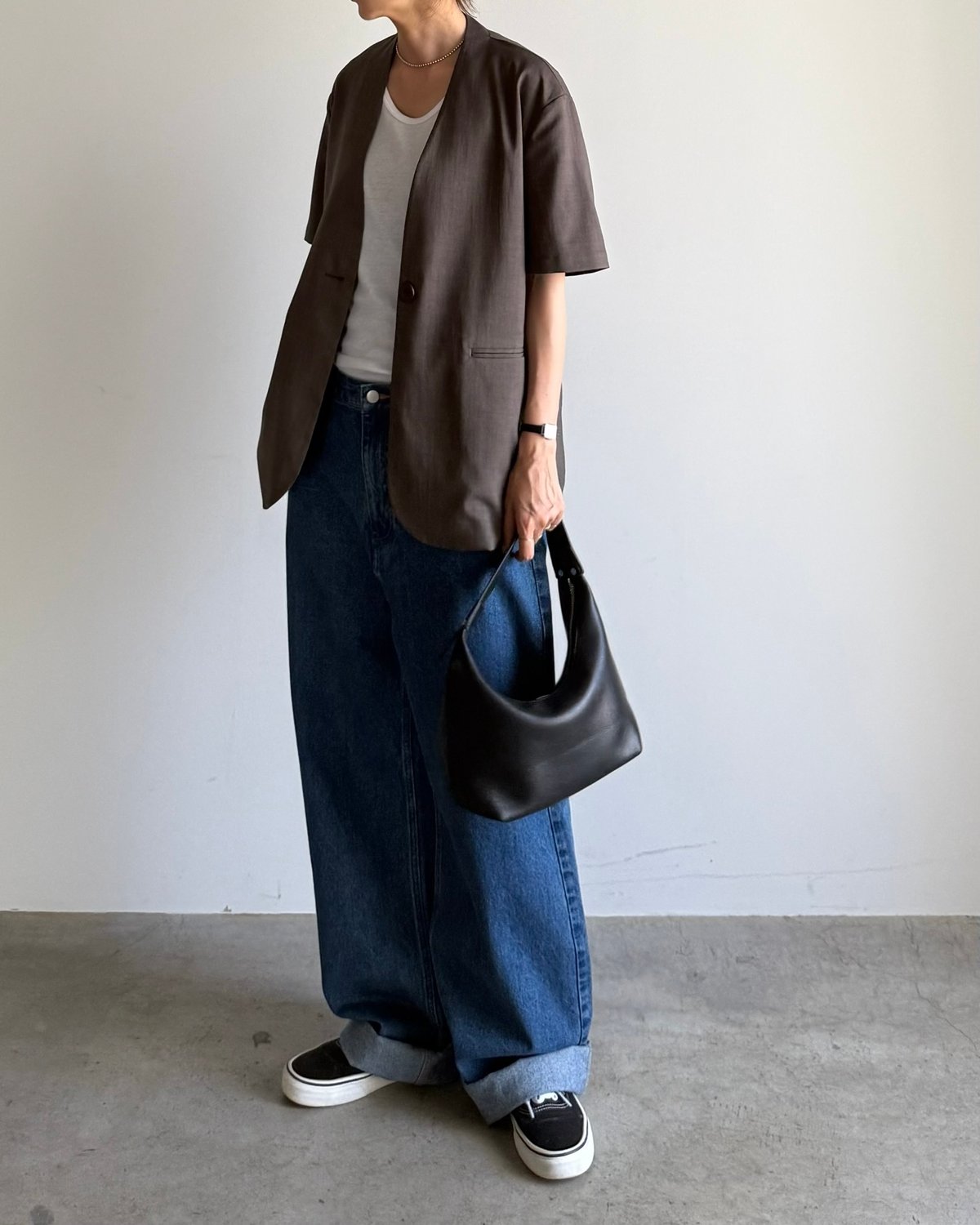 v-collar short sleeve jacket (set up対応) | ARULLE