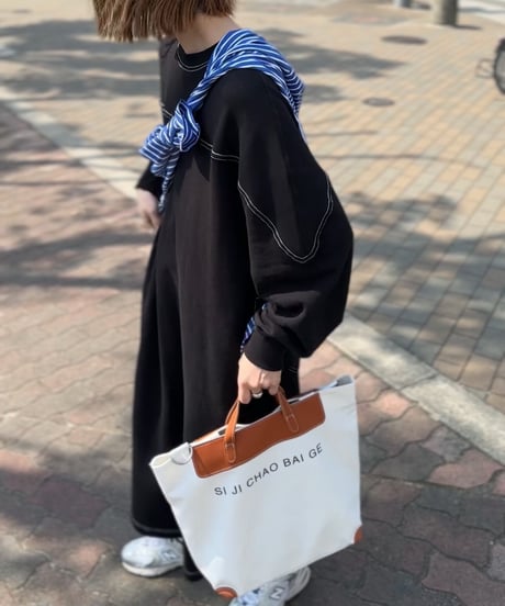 3way canvas logo tote bag