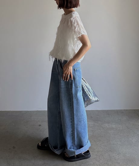 loose wide denim