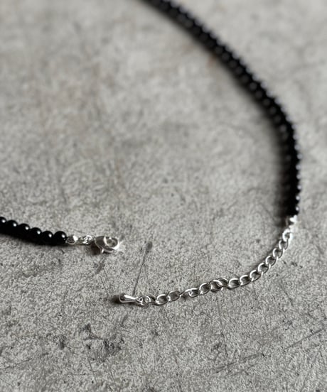 tiny black beads necklace【予約商品】