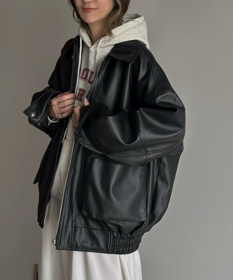 80sANGELOTARLAZZI pig skin leather jaket - ジャケット・アウター