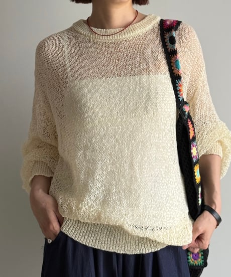 sheer loose knit PO