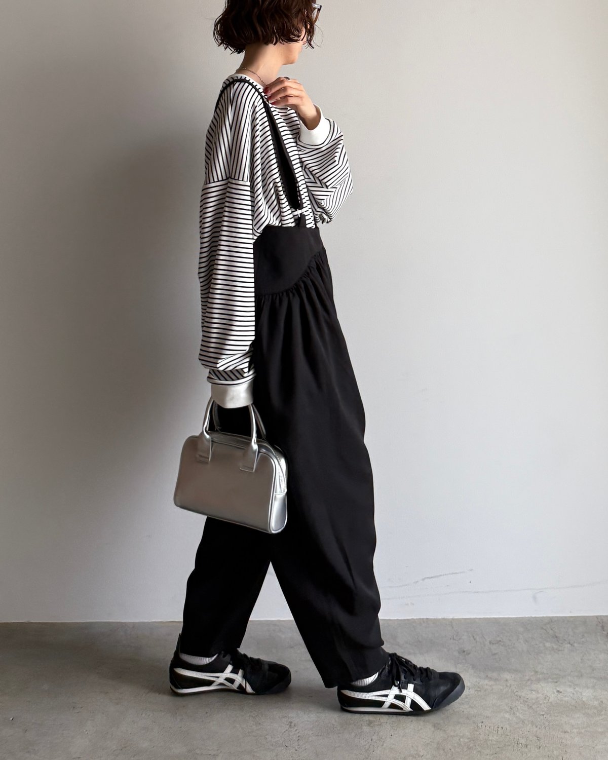 ARULLE ♡ gathered aladdin pants ブラック gathered aladdin pants | ARULLE