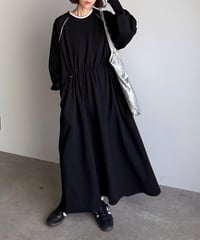 waist shirring stitch one piece