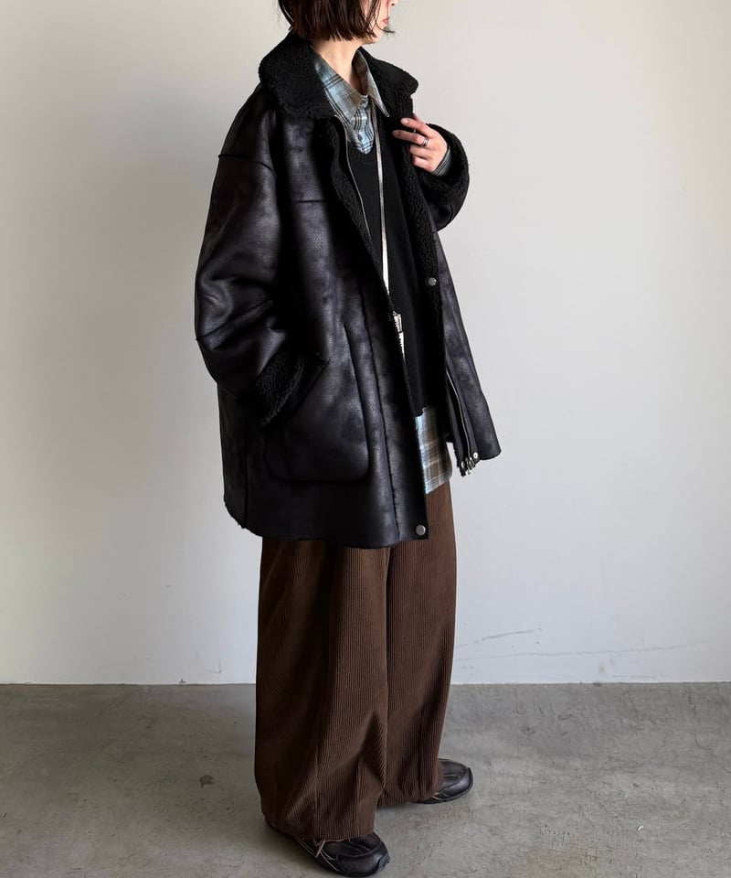 reversible mouton coat | ARULLE