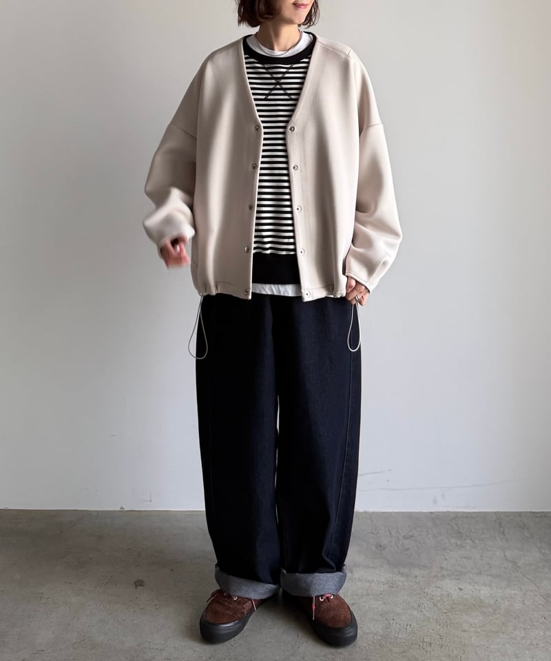 front snap diver cardigan | ARULLE