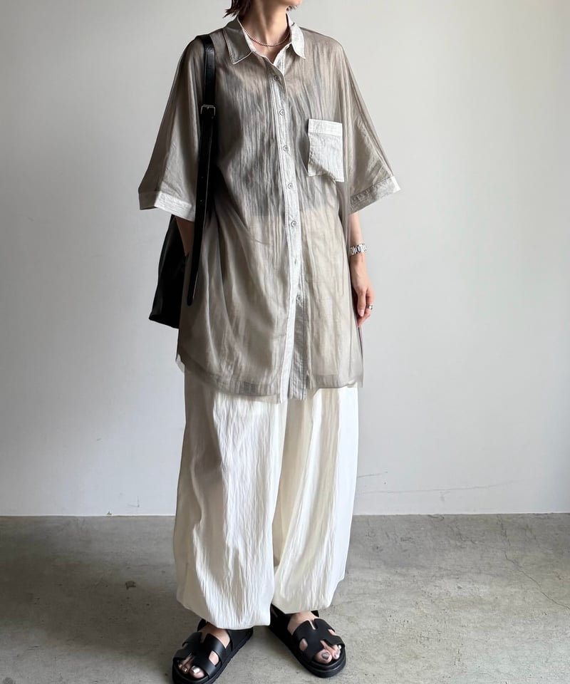 OVER DEFORMATION BLOUSE argue アーギュ　シャツ OVER DEFORMATION BLOUSE argue アーギュ シャツ - メルカリ