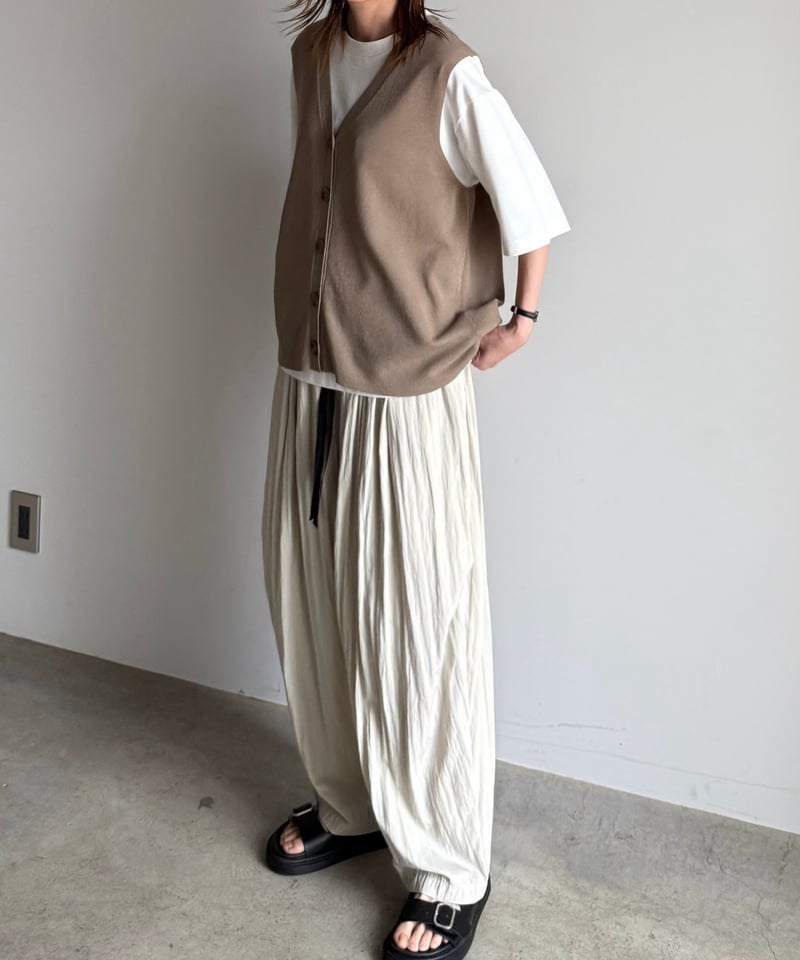 あーる・:* color drawstring easy pants【一部予約】 | ARULLE