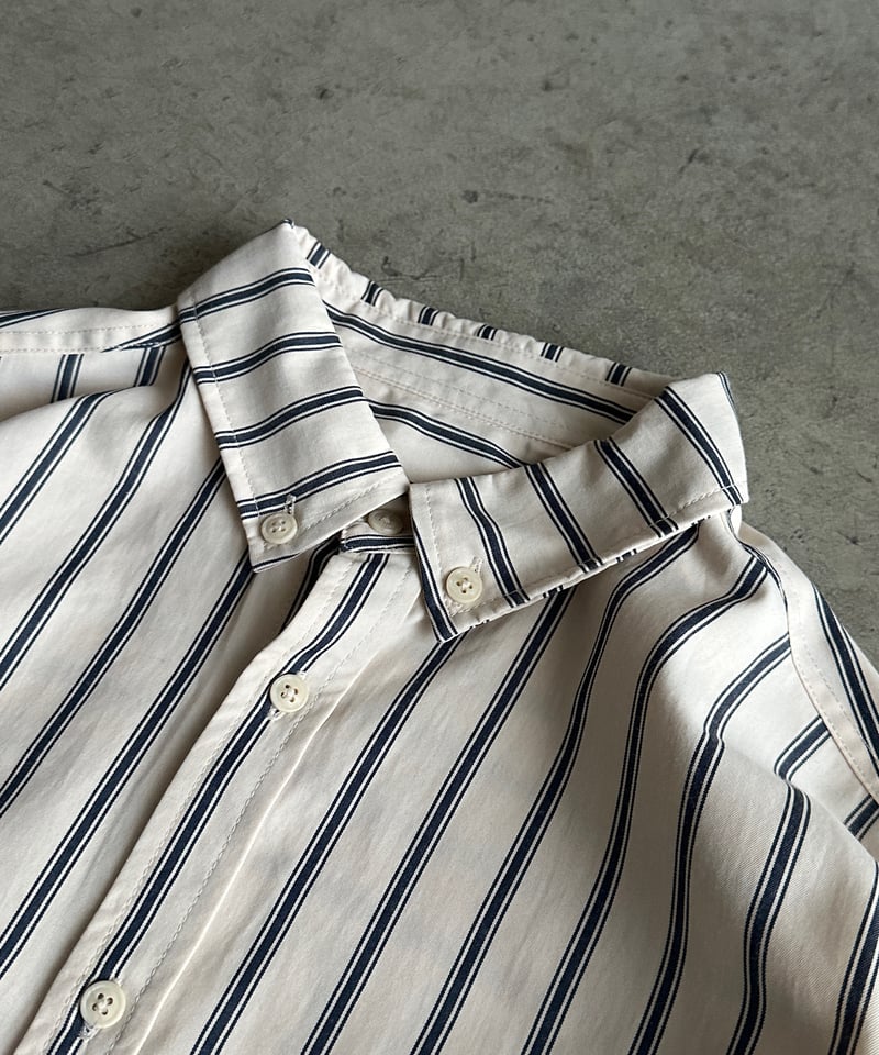 stripe button down shirt | ARULLE