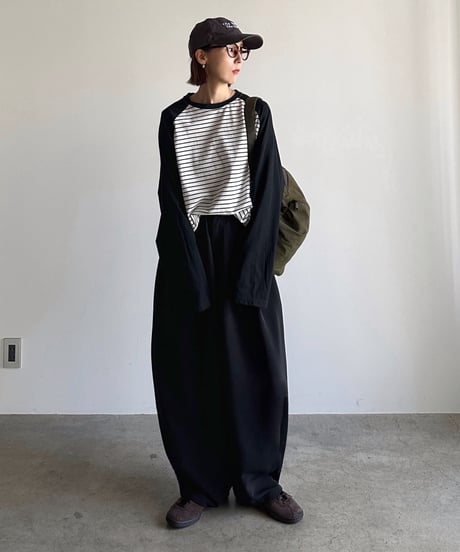 two tuck cocoon pants (set up対応)
