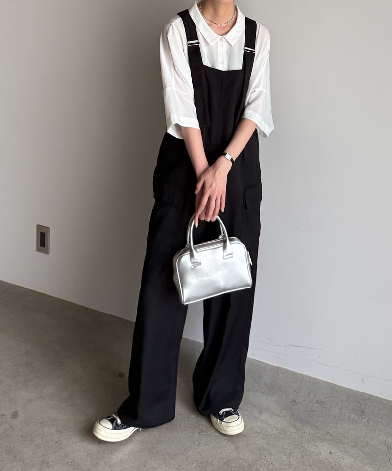 wide straight salopette | ARULLE