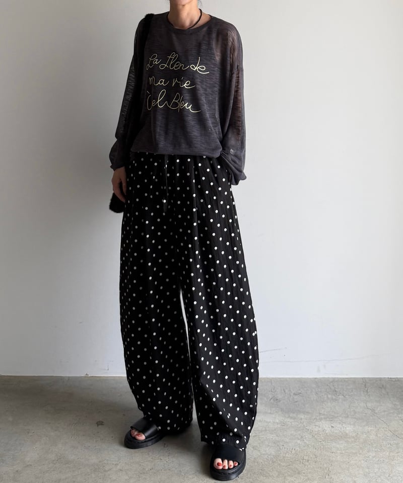 graphic sheer cut sew | ARULLE