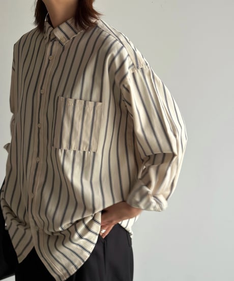 stripe button down shirt