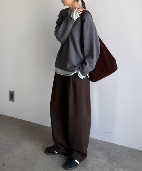 roll up warm slacks〈plain〉