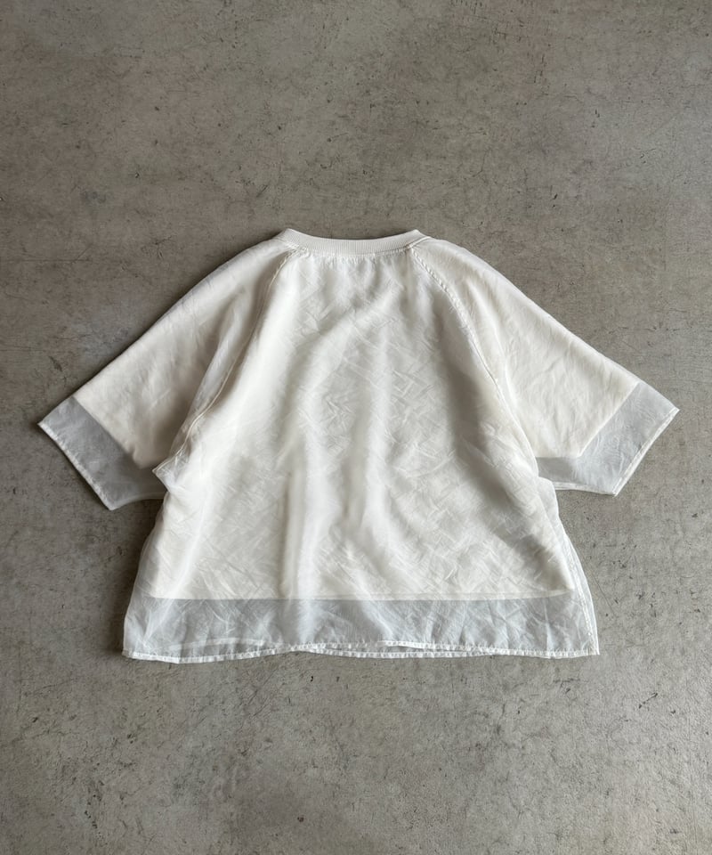 トップス ARULLE tulle docking cut sew tulle docking logo cut sew | ARULLE