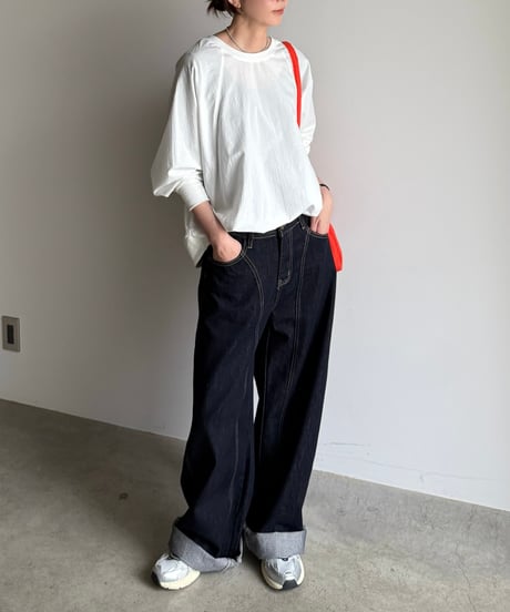 front stitch straight denim